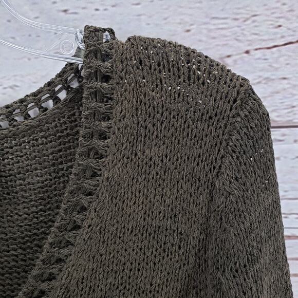 Chico's Women's Brown Knit V-Neck Pullover Long Sleeve Top Size 2 - Picture 6 of 15